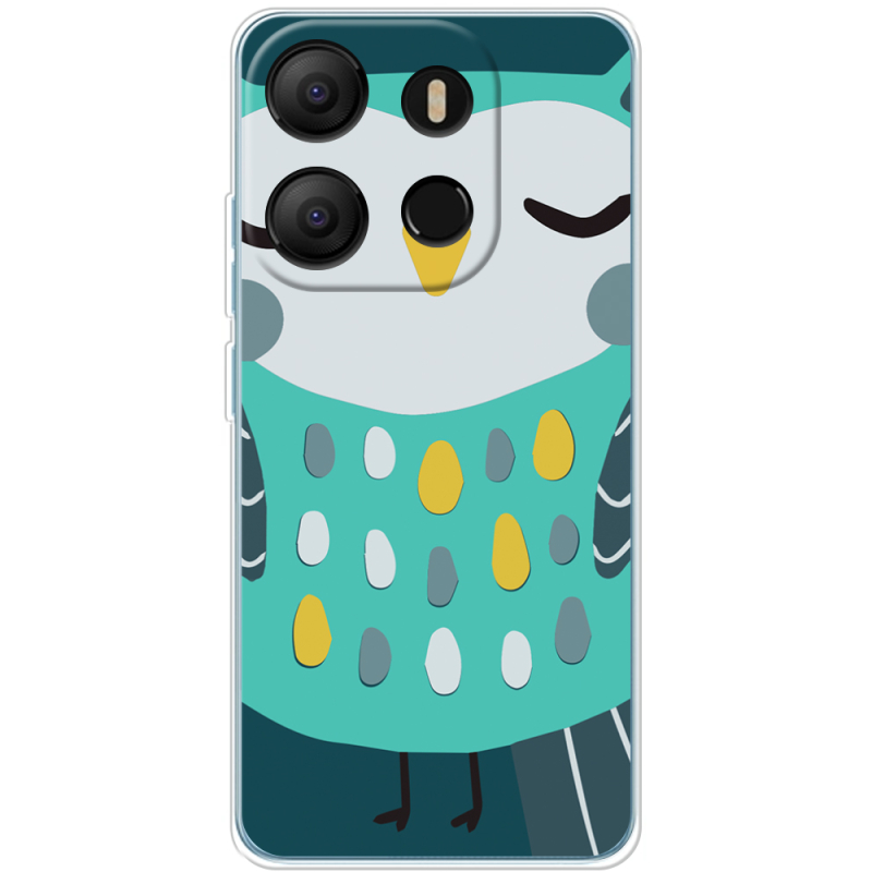 Чехол BoxFace Tecno POP 7 Green Owl