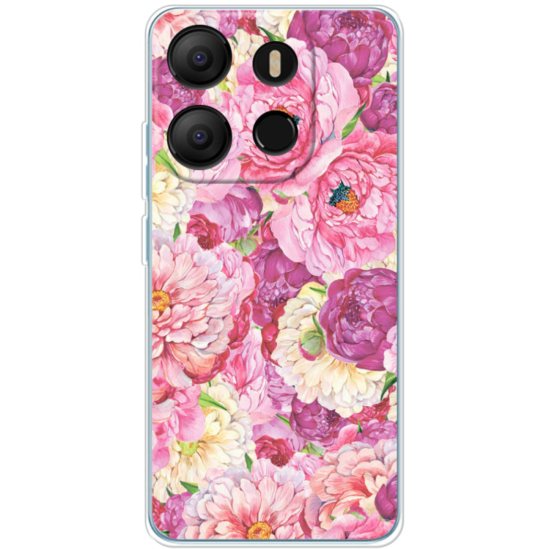 Чехол BoxFace Tecno POP 7 Pink Peonies