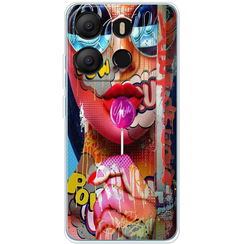 Чехол BoxFace Tecno POP 7 Colorful Girl