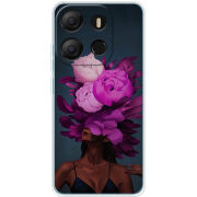 Чехол BoxFace Tecno POP 7 Exquisite Purple Flowers