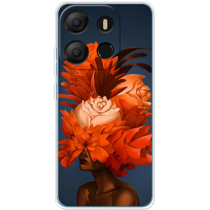 Чехол BoxFace Tecno POP 7 Exquisite Orange Flowers