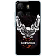 Чехол BoxFace Tecno POP 7 Harley Davidson and eagle