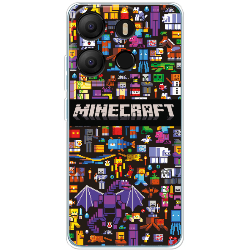 Чехол BoxFace Tecno POP 7 Minecraft Mobbery