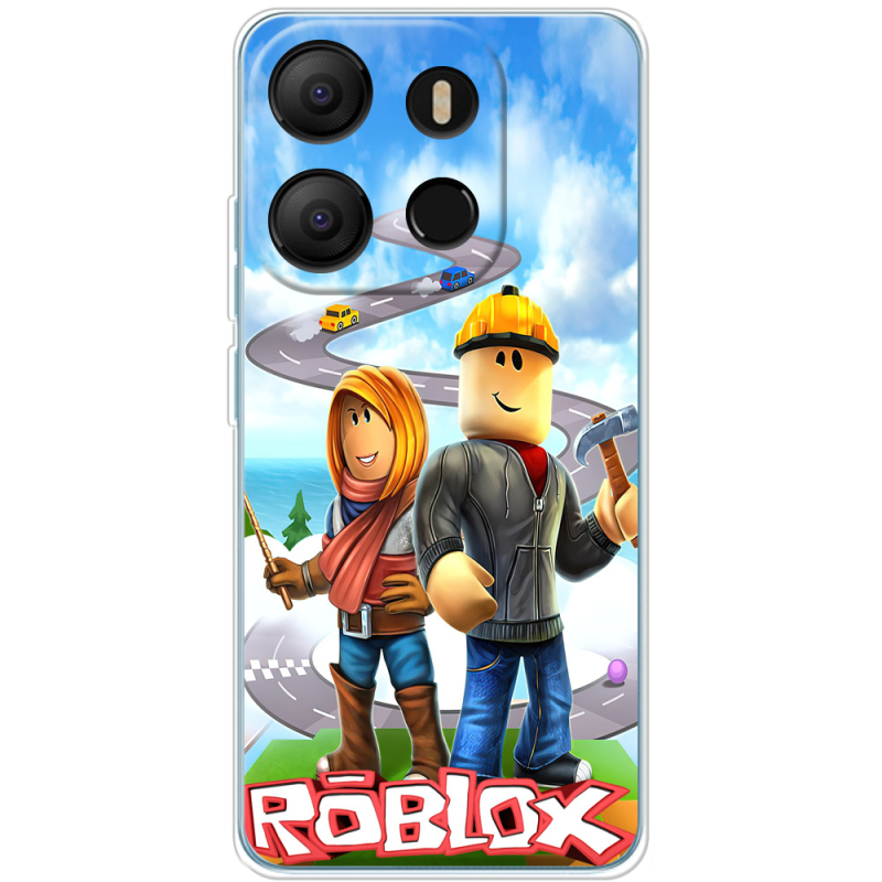 Чехол BoxFace Tecno POP 7 Roblox Білдерман