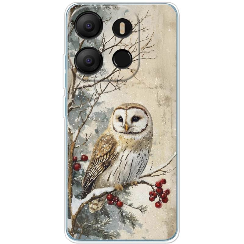 Чехол BoxFace Tecno POP 7 Christmas Owl