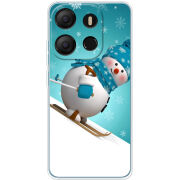 Чехол BoxFace Tecno POP 7 Skier Snowman