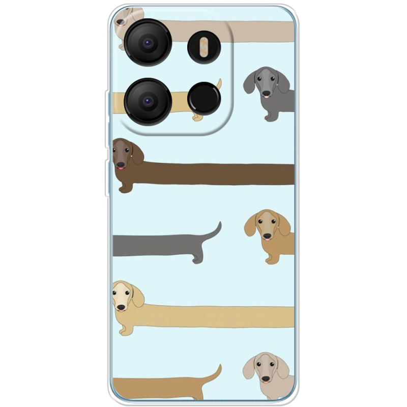 Чехол BoxFace Tecno POP 7 Dachshund