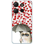 Чехол BoxFace Tecno POP 7 Raining Hearts