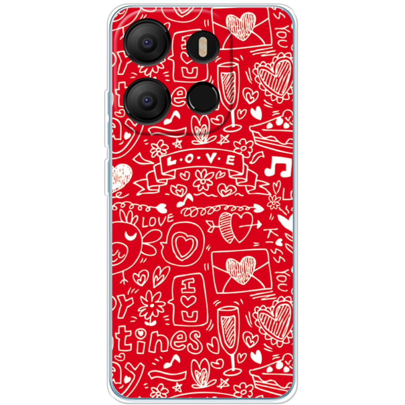 Чехол BoxFace Tecno POP 7 Happy Valentines