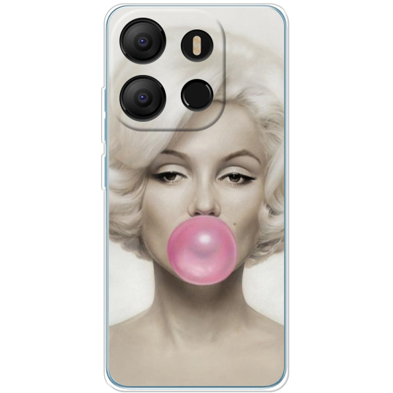 Чехол BoxFace Tecno POP 7 Marilyn Monroe Bubble Gum