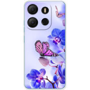 Чехол BoxFace Tecno POP 7 Orchids and Butterflies