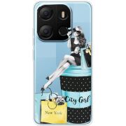 Прозрачный чехол BoxFace Tecno POP 7 City Girl