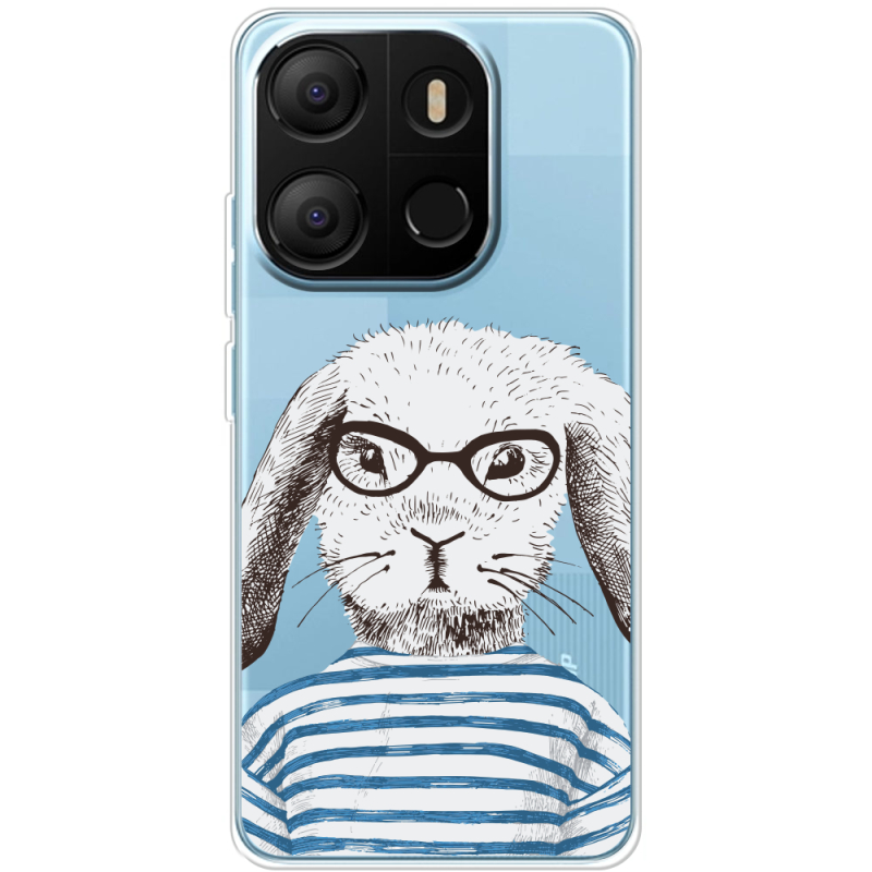 Прозрачный чехол BoxFace Tecno POP 7 MR. Rabbit