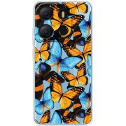 Прозрачный чехол BoxFace Tecno POP 7 Butterfly Morpho