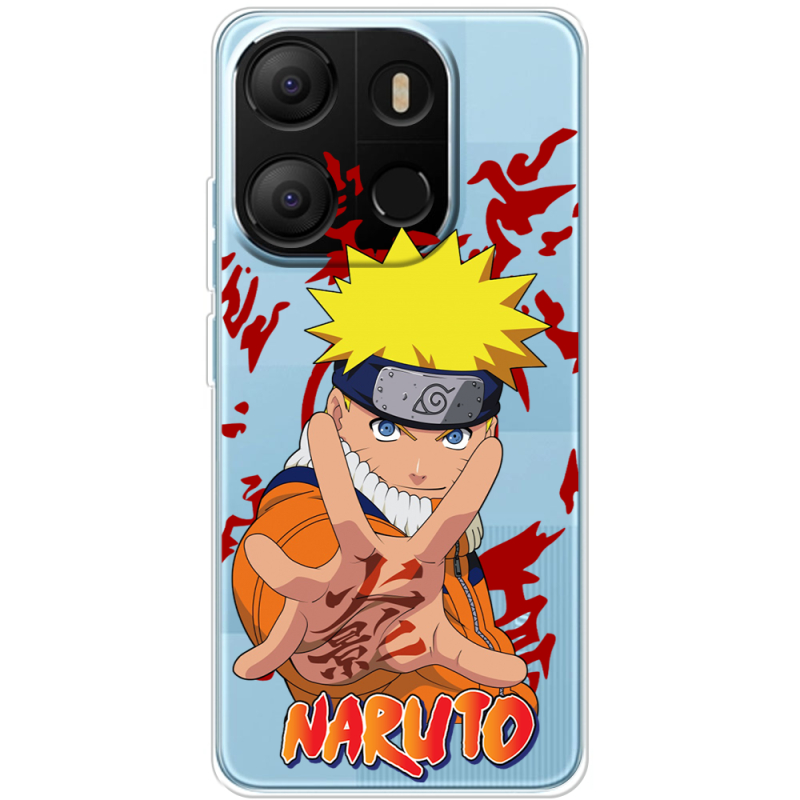 Прозрачный чехол BoxFace Tecno POP 7 Naruto