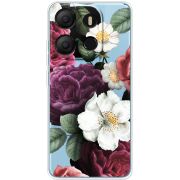 Прозрачный чехол BoxFace Tecno POP 7 Floral Dark Dreams