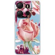 Прозрачный чехол BoxFace Tecno POP 7 Rose