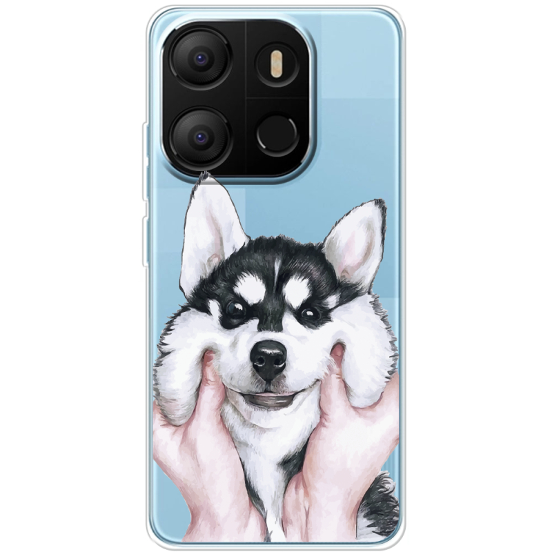 Прозрачный чехол BoxFace Tecno POP 7 Husky