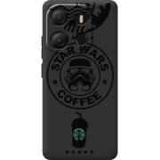 Черный чехол BoxFace Tecno POP 7 Dark Coffee