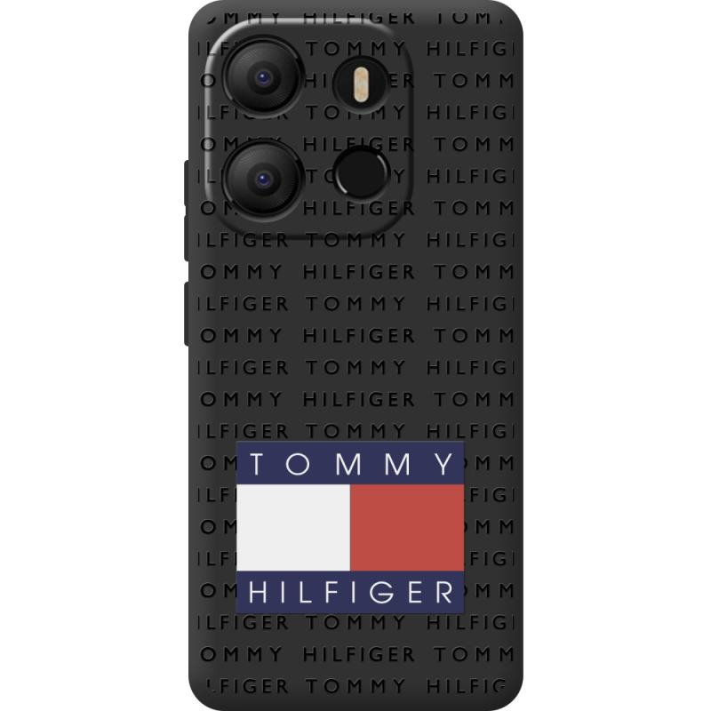 Черный чехол BoxFace Tecno POP 7 Tommy Print