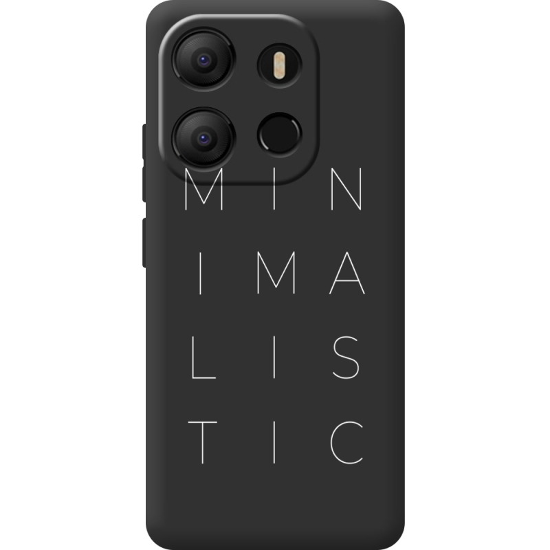 Черный чехол BoxFace Tecno POP 7 Minimalistic