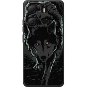 Черный чехол BoxFace Tecno POP 7 Wolf