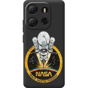 Черный чехол BoxFace Tecno POP 7 NASA Spaceship