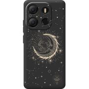 Черный чехол BoxFace Tecno POP 7 Moon