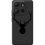 Черный чехол BoxFace Tecno POP 7 Deer