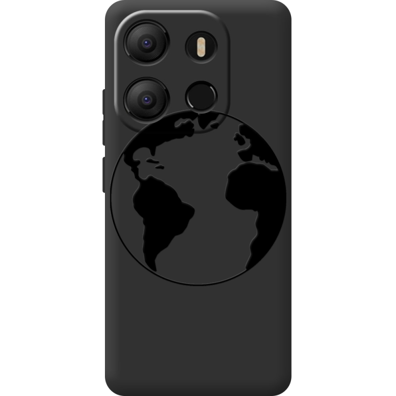 Черный чехол BoxFace Tecno POP 7 Earth