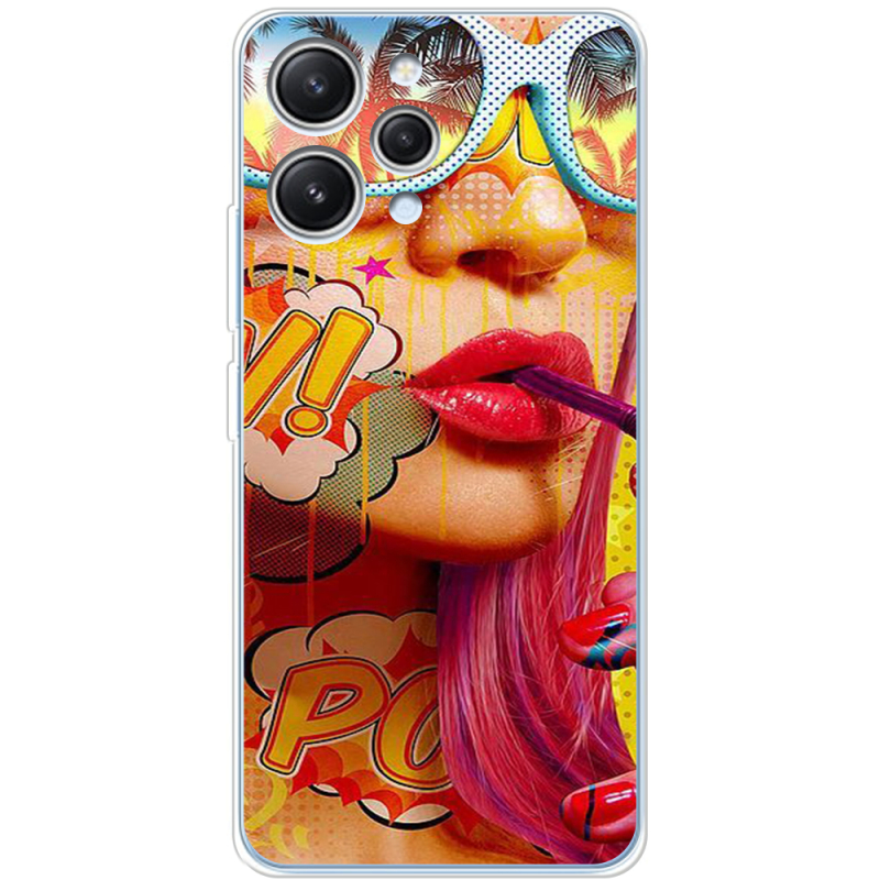 Чехол BoxFace Xiaomi Redmi 12 Yellow Girl Pop Art