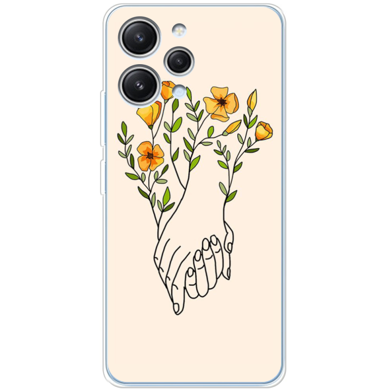 Чехол BoxFace Xiaomi Redmi 12 Flower Hands