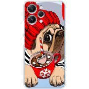 Прозрачный чехол BoxFace Xiaomi Redmi 12 Winter Puggy