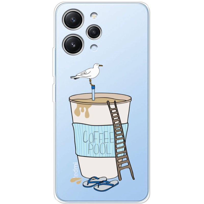 Прозрачный чехол BoxFace Xiaomi Redmi 12 Segull in Cofee Pool