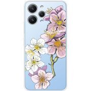 Прозрачный чехол BoxFace Xiaomi Redmi 12 Cherry Blossom