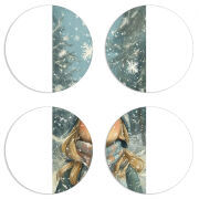 Магнитные фотопазлы круги d55 набор 4 штуки Смак дитинства