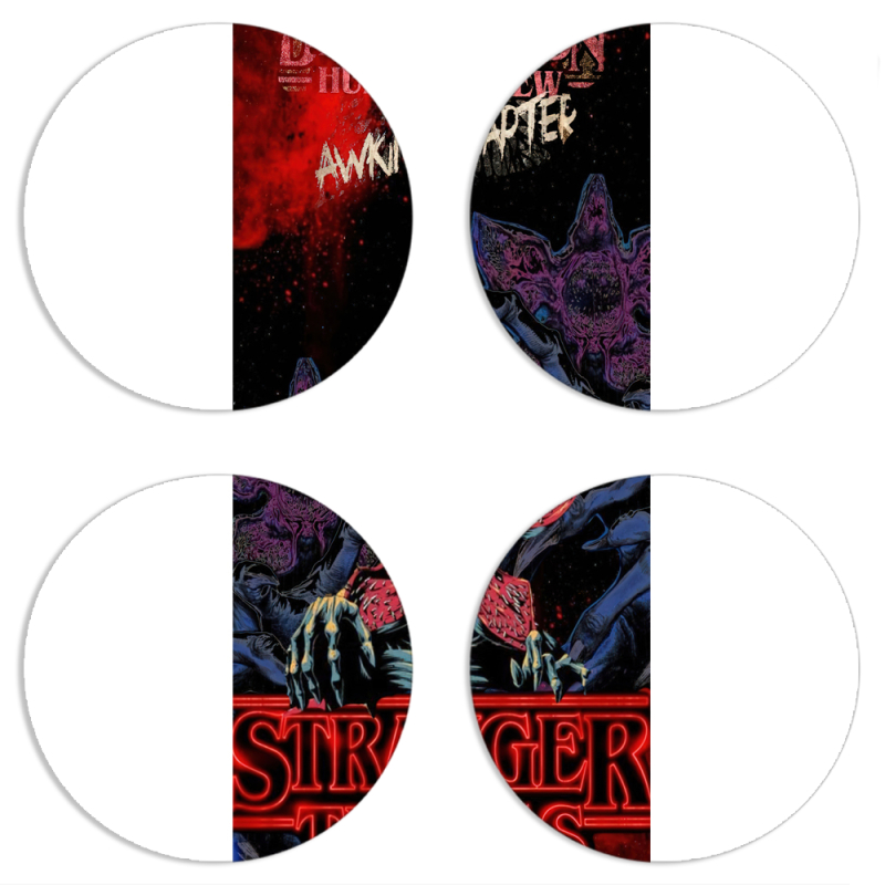 Магнитные фотопазлы круги d55 набор 4 штуки 