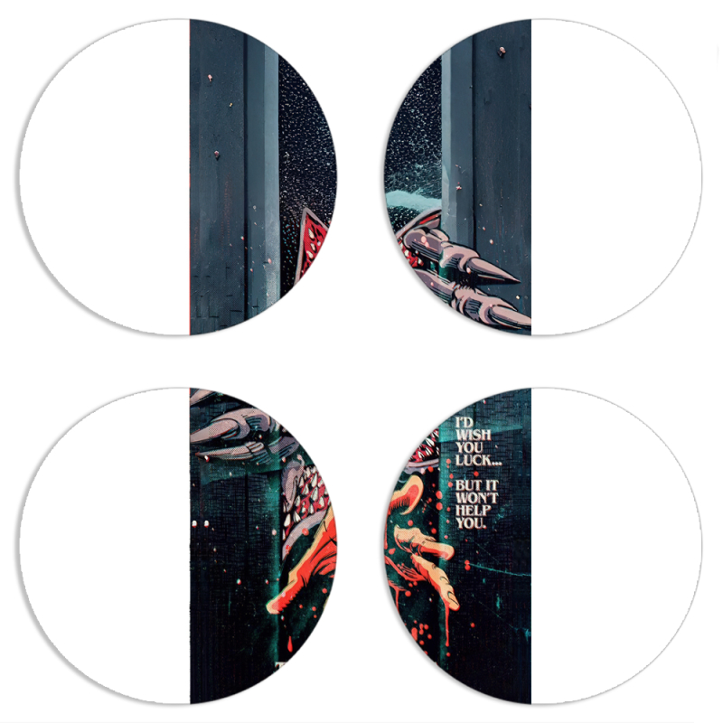 Магнитные фотопазлы круги d55 набор 4 штуки 