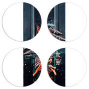 Магнитные фотопазлы круги d55 набор 4 штуки 