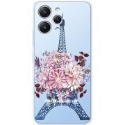 Чехол со стразами Xiaomi Redmi 12 Eiffel Tower