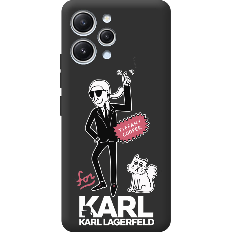 Черный чехол BoxFace Xiaomi Redmi 12 For Karl