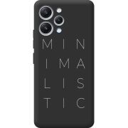 Черный чехол BoxFace Xiaomi Redmi 12 Minimalistic