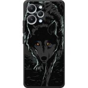 Черный чехол BoxFace Xiaomi Redmi 12 Wolf