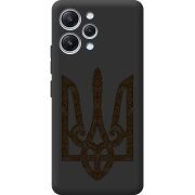 Черный чехол BoxFace Xiaomi Redmi 12 Ukrainian Trident