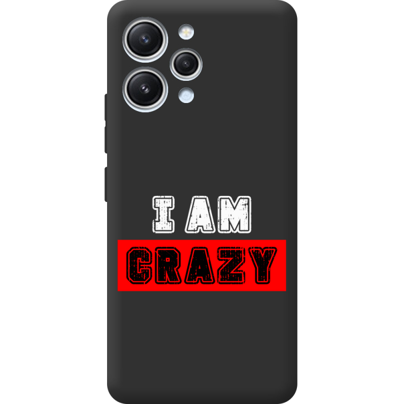 Черный чехол BoxFace Xiaomi Redmi 12 I'm Crazy