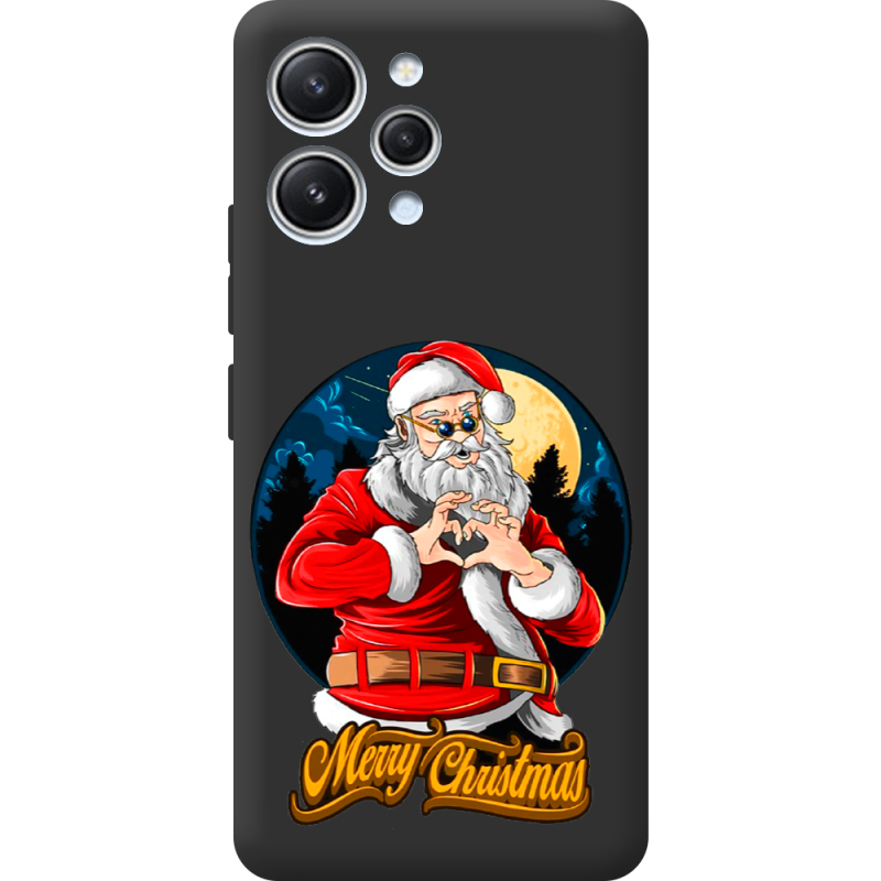 Черный чехол BoxFace Xiaomi Redmi 12 Cool Santa