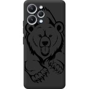 Черный чехол BoxFace Xiaomi Redmi 12 Grizzly Bear