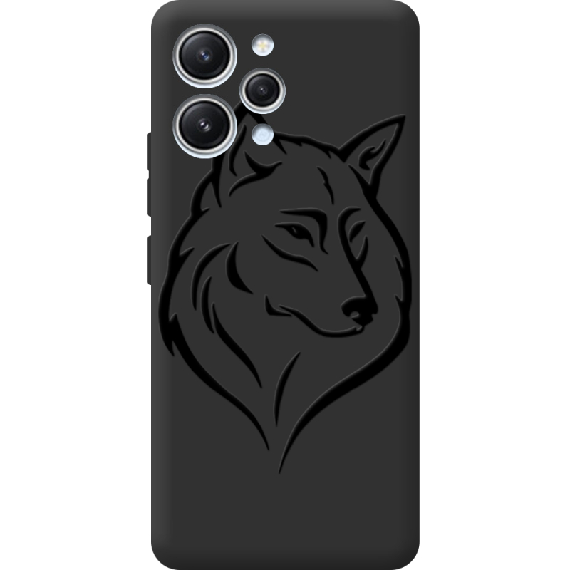 Черный чехол BoxFace Xiaomi Redmi 12 Wolf