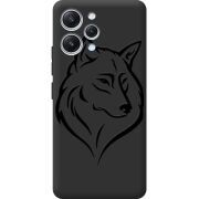 Черный чехол BoxFace Xiaomi Redmi 12 Wolf