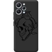 Черный чехол BoxFace Xiaomi Redmi 12 Skull and Roses